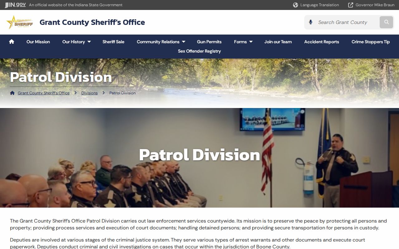 Grant County active warrant service by Sheriff Patrol Division