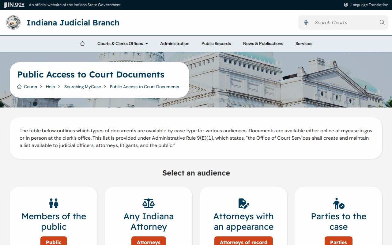 Grant County active warrant MyCase public access table